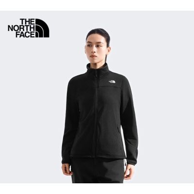 The North Face 官方旗艦 北面女款黑色立領抓絨外套｜8FJVJK3