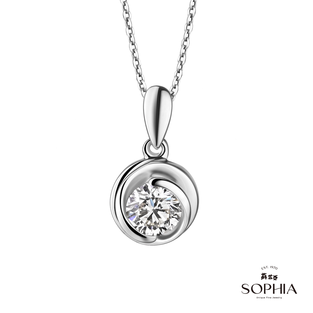 SOPHIA 蘇菲亞珠寶 - 熱戀 20分 F/VS2 18K金 鑽石項墜