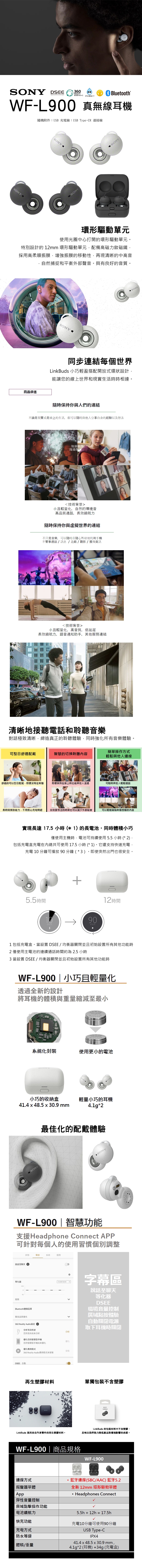 SONY索尼 WF-L900 - 詳情1