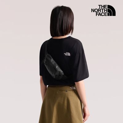 【The North Face 官方旗艦】北面男女款黑色DWR防潑水耐用休閒腰包｜8GJHKT0