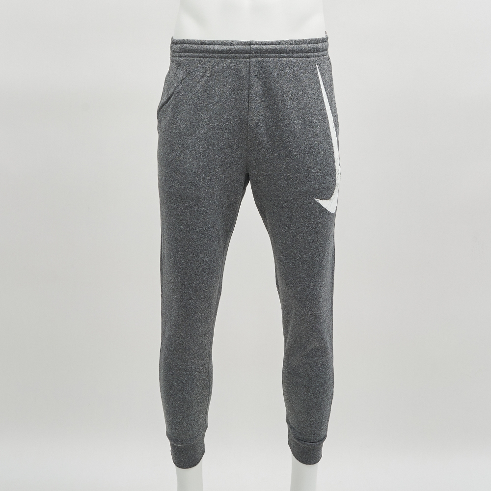 Nike TF Pant Swoosh TPR 男款灰色加絨縮口針織保暖運動長褲FZ1075-010