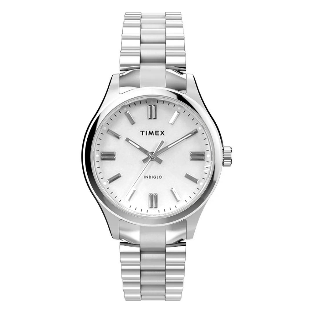 TIMEX  天美時 Waterbury 34毫米經典不鏽鋼手錶(銀TXTW2W40500)
