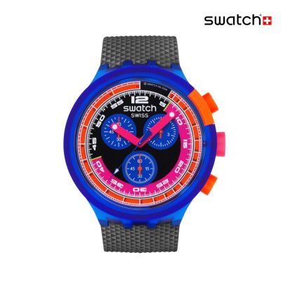 Swatch NEON PARTY TO THE MAX 大錶面手錶/男錶/女錶/瑞士製造 SB06N102 (47mm)