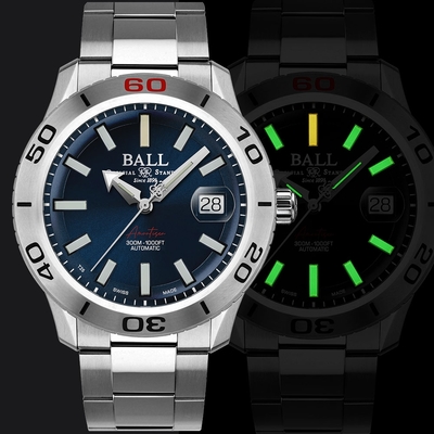 BALL 波爾錶 Fireman NECC II 經典300米防水機械腕錶-DM3090A-S12J-BE/42MM