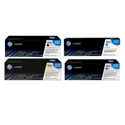 HP 125A (CB540A+CB541A+CB542A+CB543A) 四色 原廠碳粉匣