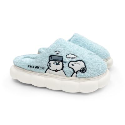 史努比SNOOPY 泡泡厚底止滑氣墊室內拖鞋_morino