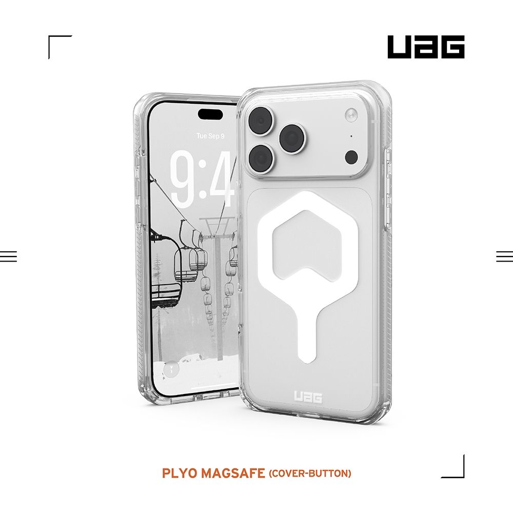UAG iPhone 18/17 Pro/Pro Max 磁吸耐衝擊全透保護殼-相機按鍵款(支援MagSafe 手機殼) (iPhone 18/17 Pro)