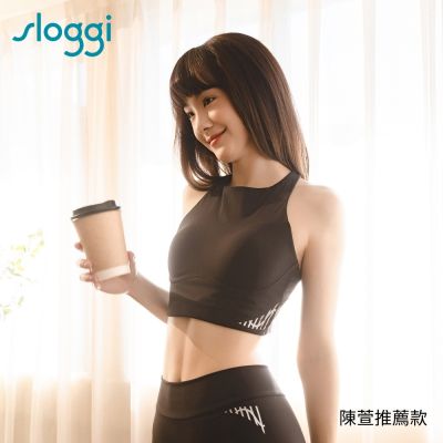 GET ACTIVE系列運動短版背心 純粹黑