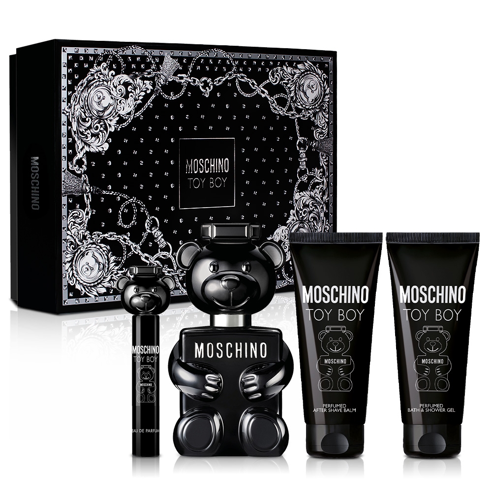 MOSCHINO TOY BOY 男性淡香精經典愛你禮盒(淡香精100ml+沐浴精100ml+鬚