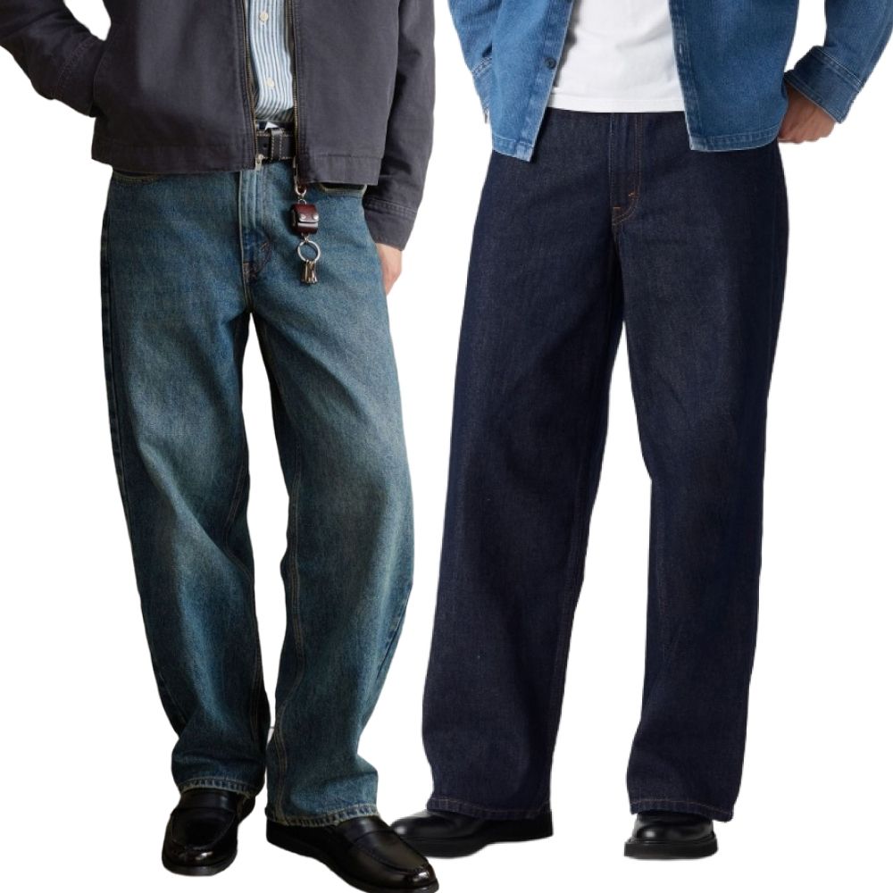男生牛仔寬褲 baggy 578 多款任選 熱賣單品 (Extra Baggy極寬褲(刷色))