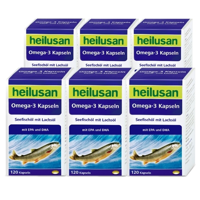 【德國 好立善】純淨深海鮭魚油6入組(120粒/入)