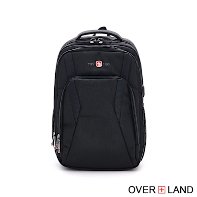 OVERLAND - 美式十字軍 - 素面休閒造型筆電後背包 - 5353