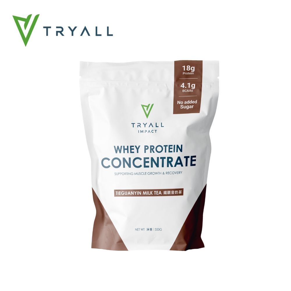 [台灣 Tryall] 濃縮乳清蛋白粉-鐵觀音奶茶 (500g/袋)