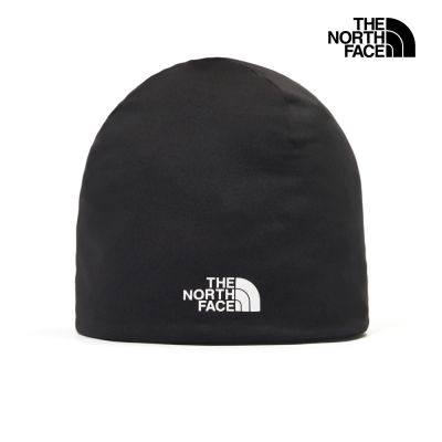 【The North Face 官方旗艦】 北面男女款黑色吸濕排汗舒適毛帽｜888AJK3