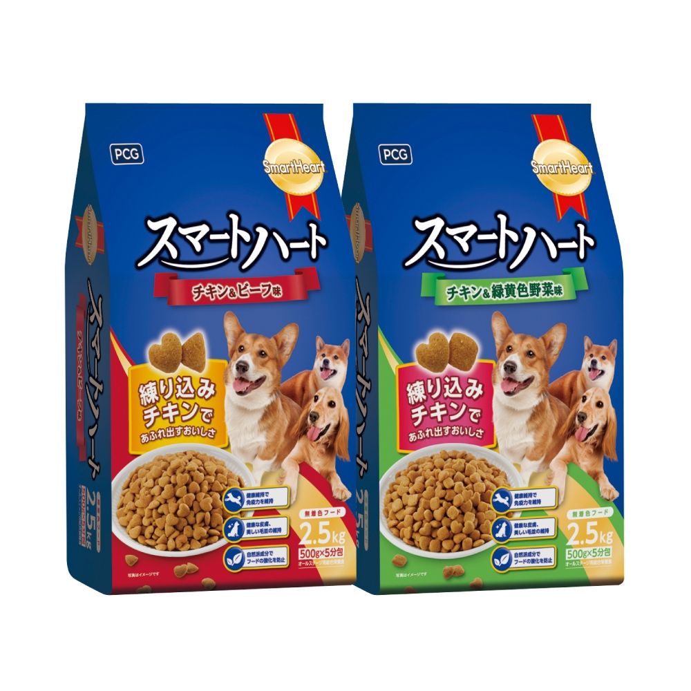 SmartHeart 慧心和風犬糧 2.5KG x2包組