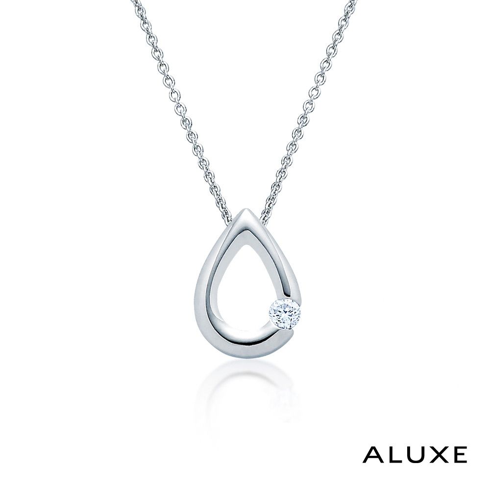 ALUXE 亞立詩18K金鑽石項鍊小小星辰水滴形NN0661 | A-LUXE 亞立
