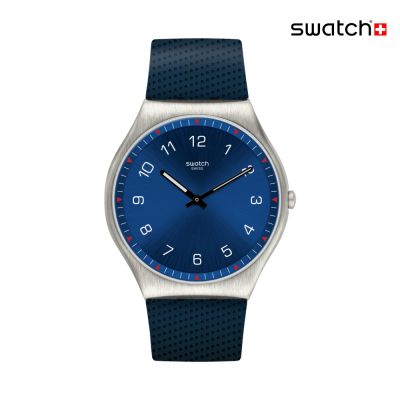 Swatch SKINNAVY 超薄金屬手錶/男錶/女錶/瑞士製造 SS07S102 (42mm)