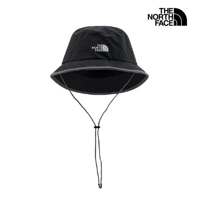 【The North Face 官方旗艦】 北面男女款黑色DryVent防水透氣漁夫帽｜8A29WOO