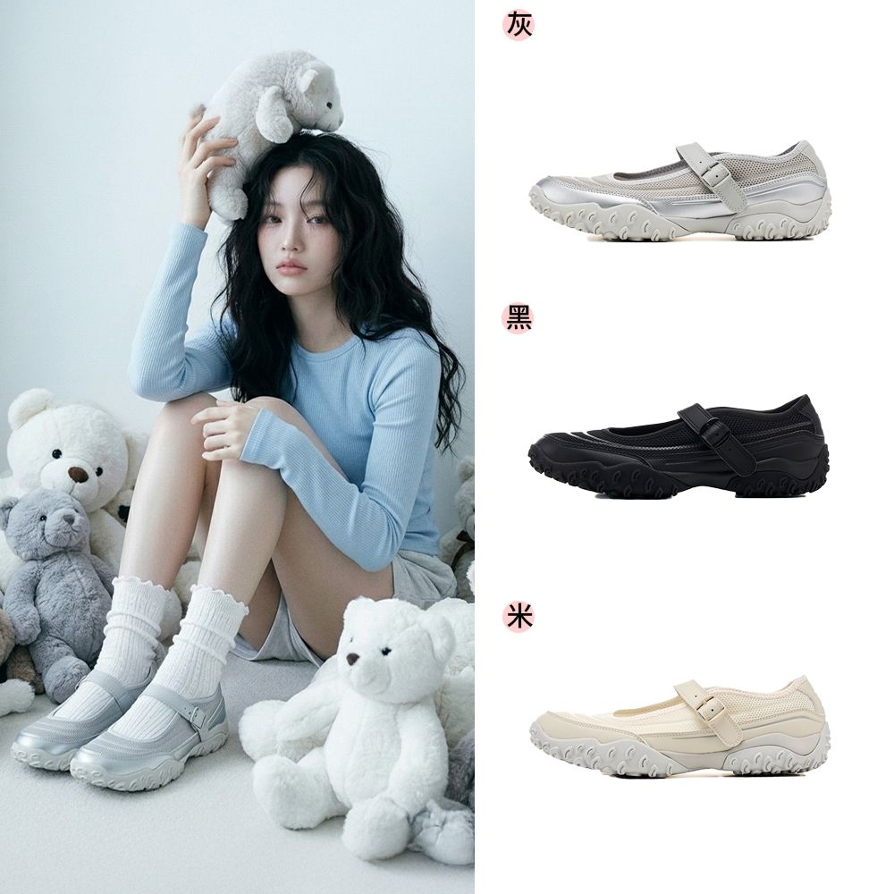 FILA #韓韶禧代言款 ECHAPPE MJ 中性瑪莉珍運動鞋 多款任選  (黑色)