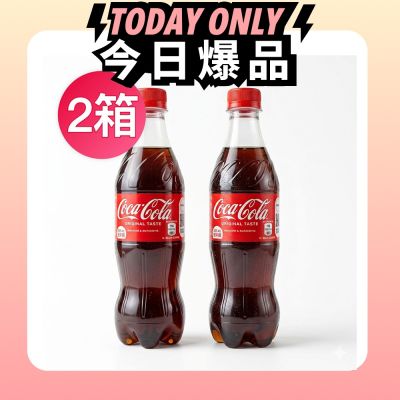 (即期品)可口可樂 隨手瓶 PET(435mlx24瓶)_1+1組合(共2箱48瓶)(效期:20261221)