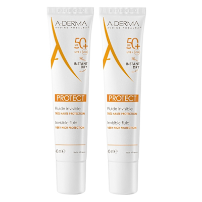 【A-DERMA艾芙美官方直營】燕麥超輕感隔離乳SPF50+ 40ml二入組