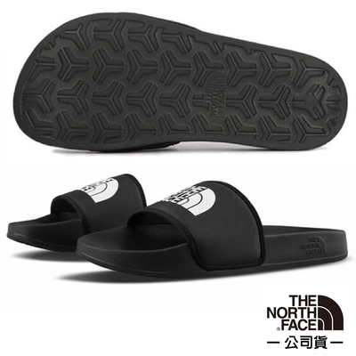 【The North Face】女 BASE CAMP SLIDE III 輕量便利LOGO拖鞋.海灘鞋.沙灘鞋 4T2S-KY4 黑/