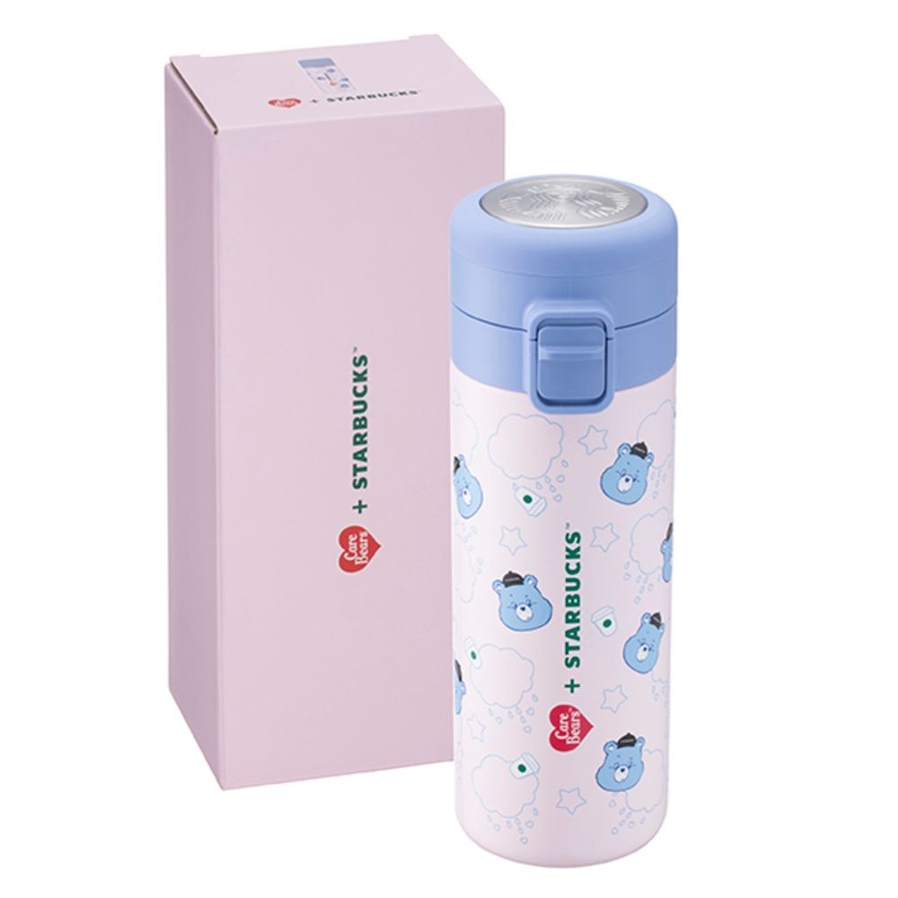 星巴克 CARE BEARS率性熊不鏽鋼彈蓋瓶