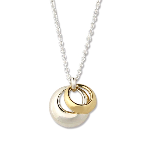 Georg Jensen 喬治傑生】#501A CURVE 18K金純銀項鍊| 項鍊