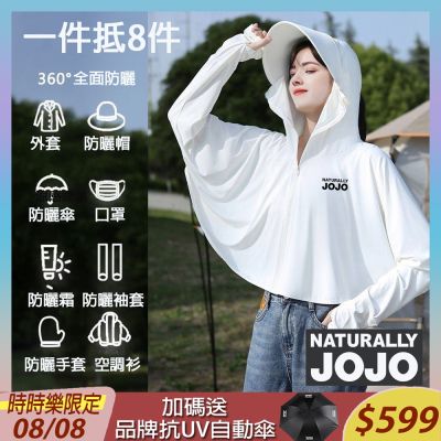 NATURALLY JOJO極輕薄抗UV玻尿酸斗篷防曬外套-兩色任選(防曬/玻尿酸/抗UV/透氣排汗/不挑身形)