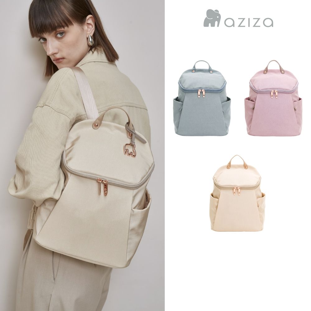 aziza LINDY象紋尼龍後背包 多色
