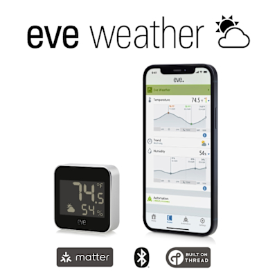 【Eve】Weather 智能天氣感應器 /藍牙低能耗（Matter/HomeKit iOS）
