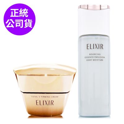 Shiseido東京櫃 *SHISEIDO資生堂 怡麗絲爾膠原緊V澎潤霜50g+膠原彈潤修護精華乳130ml(II)(禮盒包裝/正統公司貨)