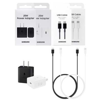 Samsung三星 原廠 25W PD 3.0超快充T2510+3A,1.8m 雙Type C 線DX310 (公司貨)