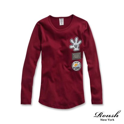 Roush 女生美式多貼布長Tee(2511520)