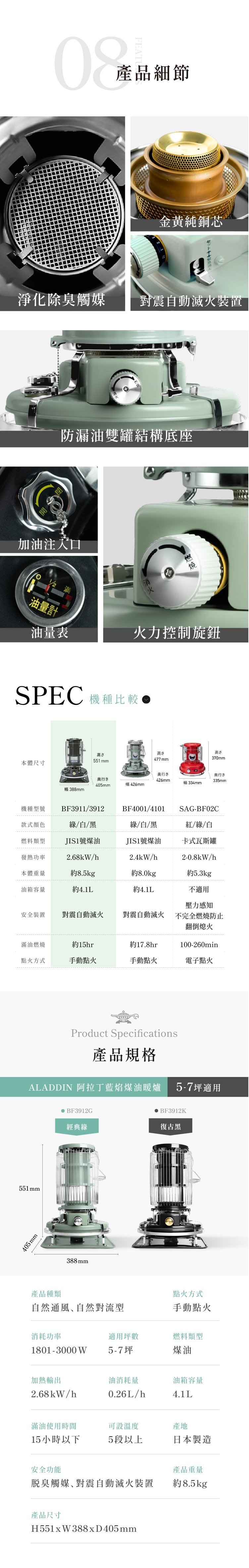 Sengoku Aladdin千石阿拉丁 BF-3912G - 詳情7