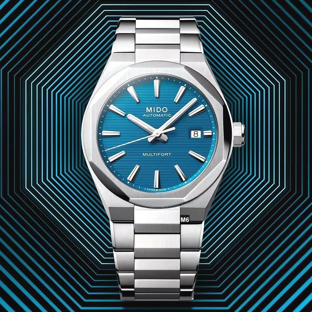 MIDO美度新春款先鋒Multifort 8 One Crowns八角形藍面40㎜ M6