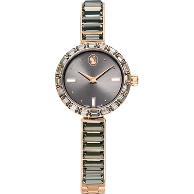 SWAROVSKI 施華洛世奇 Matrix Bangle系列 水晶腕錶-25mm灰 5679887