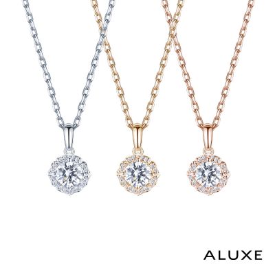 ALUXE 亞立詩 0.50克拉 FVS2 18K金 鑽石項鍊 美好花開 NS2943