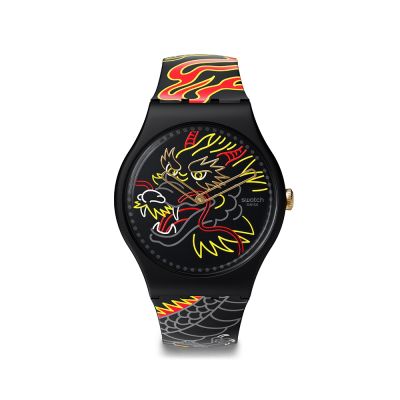 Swatch DRAGON IN WIND 龍年錶/男錶/女錶/瑞士製造 SO29Z137-5300 (41mm)