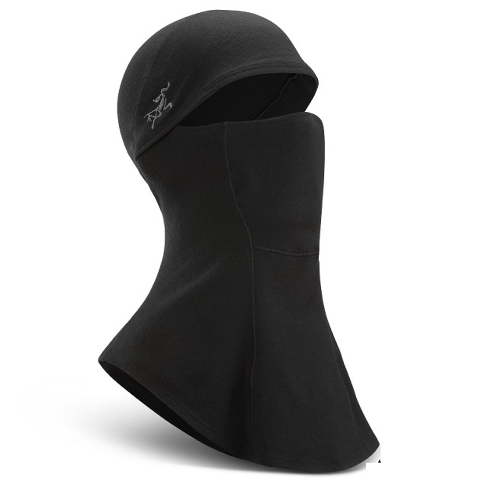 ARCTERYX始祖鳥Rho輕量羊毛頭罩.保暖防寒彈性頭套.圍脖_黑| 袖套/腿套