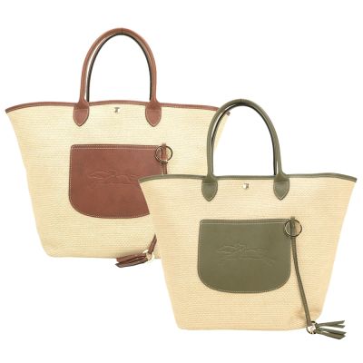LONGCHAMP Le Pliage L 麥穗紋手提/肩背托特包-2色可選