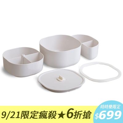 ZING日日便當盒 全配版｜CPET耐熱180°C・專利瀝油瀝水・微波蒸煮便當盒