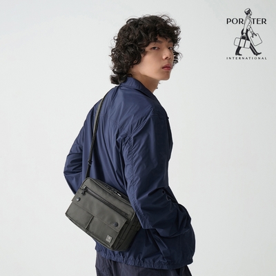 PORTER INTERNATIONAL - 低調奢華MELODY雙層斜背包(S) - 深灰