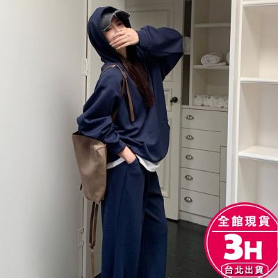 【梨卡】隔日到貨 女裝 衛衣 長褲【套裝】連帽上衣 休閒長褲 運動套裝 寬鬆上衣 VG0349【現貨24H】