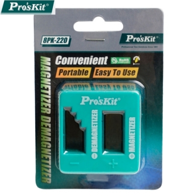 台灣Pro sKit寶工五金工具強力加磁器消磁器8PK-220螺絲起子充磁器除磁器(5x5x2.8cm)螺絲刀沖滋器退磁器螺絲批增磁器減磁器