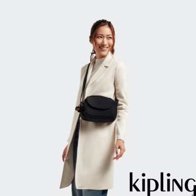 『貝殼包』Kipling 率性曜石黑翻蓋側背小包-STELMA