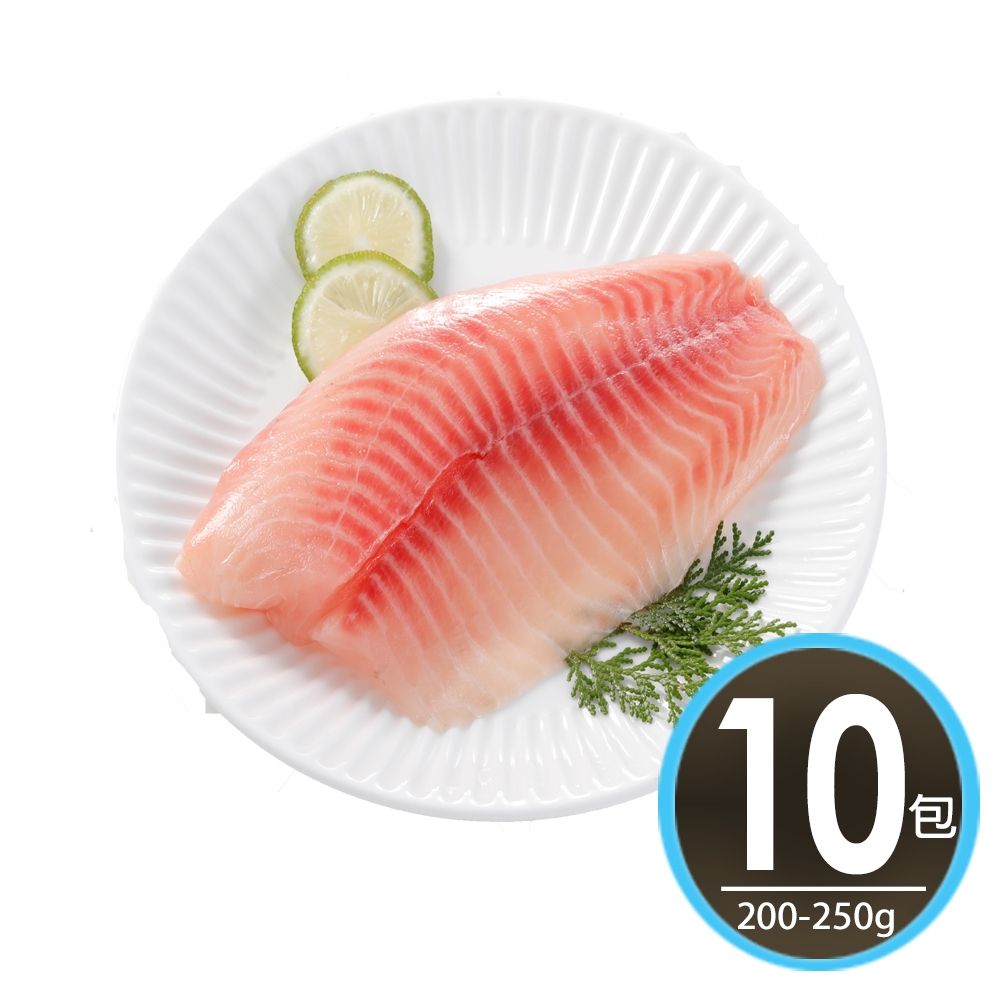 【華得水產】台灣鯛魚片10片組(200-250g/片)