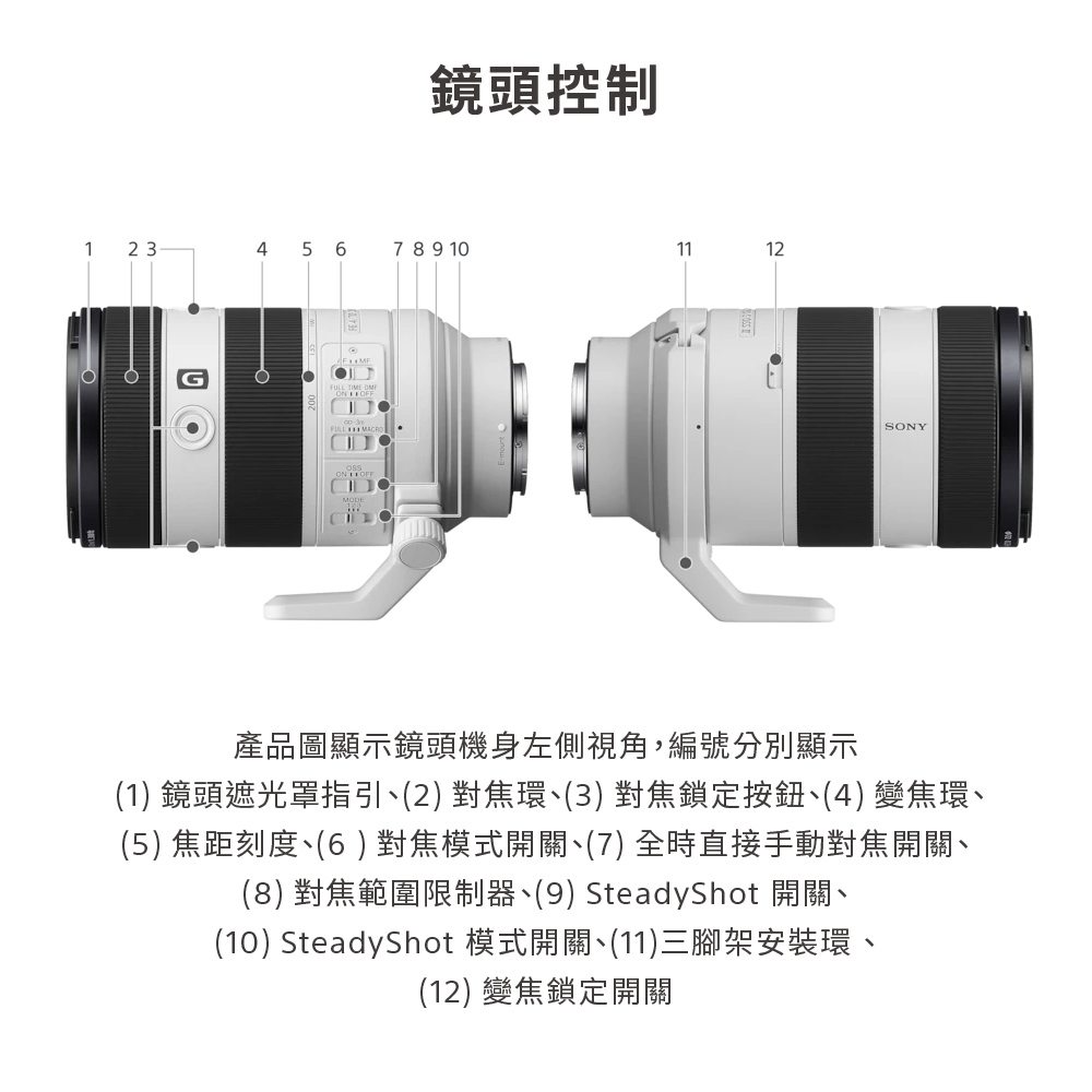 SONY索尼 SEL70200G2 FE 70-200mm F4 MACRO G OSS II - 詳情9