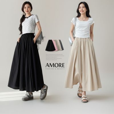 【Amore】夏日冰涼親膚冰絲感長裙5色  冰絲裙 涼感裙
