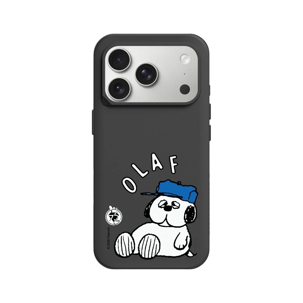犀牛盾 iPhone 15/16/17/18系列 SolidX強化吸震緩衝防摔手機殼/Snoopy史努比-75週年-歐拉夫休息中 (經典黑)